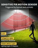 4 Head 333 LED Solar Lights Street Motion Sensor Light Garden Wall Security Lamp