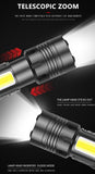 9900000Lumens Super Bright Tactical Flashlight Zoomable Rechargeable Torch Light