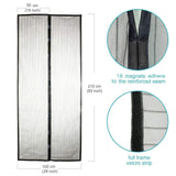 Mesh Magnetic Fly Screen Mosquito Bug Door Curtain Hands Free Automatically