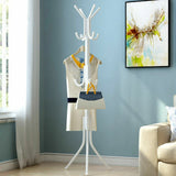 3-Tier Hat Clothes Rack Metal 12 Hook Coat Hanger Stand