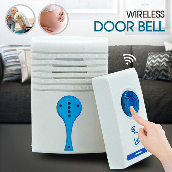 WIRELESS DOOR BELL DOORBELL DIGITAL CORDLESS PORTABLE 36 CHIME 100M RANGE DM