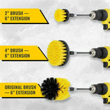 3PCS Grout Power Scrubber Clean Drill Brush Tub Cleaner Combo Tool Kit