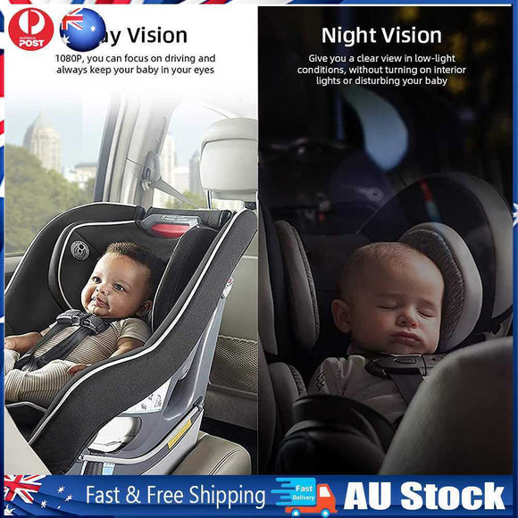 8LED Infrared Night Vision Car Seat Camera Infant Baby Rear View Display Monito