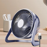 8Inch USB Powerful Silent Cooling Desk Fan Portable USB Fan 360°