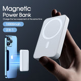 Wireless Battery Pack for Phone Wireless Power Bank 10000 mAh Magnetic