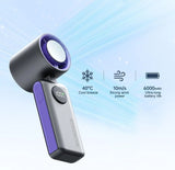 6000mah Portable Mini Semiconductor Ice Fan with LED Display Core Cooling Fan