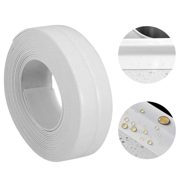 Kitchen Bathroom Sink Sealing Strip Waterproof White Corner Tape Self Adhesive