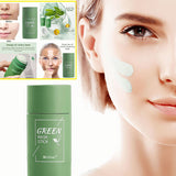 1/2x Green Tea Cleansing Mask Facial Stick Oil Acne Control Blackhead Deep Clean