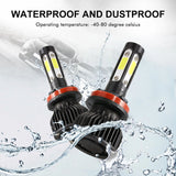 H11 LED Headlight Kit Low Beam Bulbs Super Bright 360000LM 6000K White