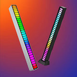 Voice Sound Activated Rhythm Bar Music Car Light Party Strip 32LED RGB Tube Lamp