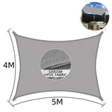 320GSM Sun Shade Sail Cloth Canopy Outdoor Awning Rectangle Square Grey Sand