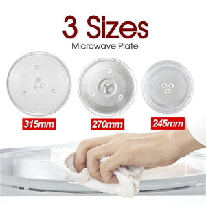 24.5/27/31.5cm Microwave Oven Platter Turntable Glass Tray Glass Plate Dia