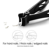 Extra Large Toe Nail Clippers Wide Jaw Opening Cutter For Thick Nails Stainless