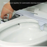 Foldable Dual Nozzle Seat Bidet Attachment for Enhanced Cleaning Unisex