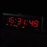 Digital Large Big Jumbo LED Wall Desk Alarm Clock With Calendar Temperature