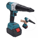 Brushess Cordless Rivet Gun Automatic Pop Gun For Makita 18V Two Battery