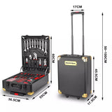 1180 PCS Professional Hand Tool Set Aluminum Case Tool Kits With Rolling Box