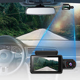 Uber Car 3" 1080P Dual Dash Cam IR Night Vision Video Recorder Camera G sensor