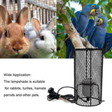 Reptile Lamp Fixture Clamp E27 Ceramic Light Bulb Holder Switch For Pet Habitat