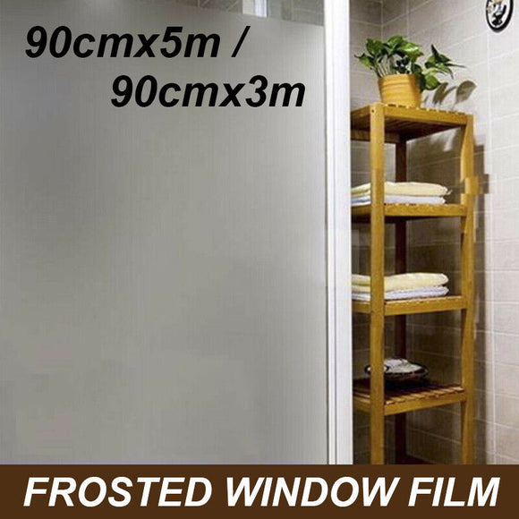 Sand Blast Clear Privacy Frosted Frosting Removable Window Glass Film