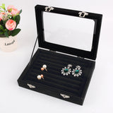 1pc Jewelry Storage Case Tray Holder Display Earring Ring Ornaments Organize