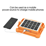 162LED Rechargeable Work Light Solar Floodlight USB Portable Emergency Lamp