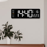 LED Large Big Jumbo Wall Desk Clock Digital Display With Calendar Temperature