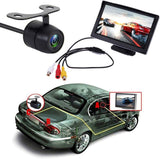 4.3" HD Monitor Reverse Camera Rear View Backup Parking Cam Kit Night Vision