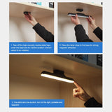 Magnetic LED Reading Desk Lamp Table Stepless Dimming Hanging Night Light