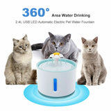 LED USB Automatic Electric Pet Water Fountain Dog/Cat Drinking Dispenser/Filter