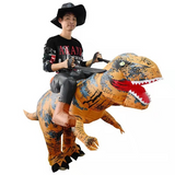 Inflatable Dinosaur Costume Riding T Rex Funny Fancy Dress Party for Adult