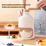 Manual Shaved Ice Maker Small Ice Crusher Snow Cone Machine for Desserts & Drinks