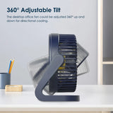 8Inch USB Powerful Silent Cooling Desk Fan Portable USB Fan 360°