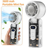 3600 mah High Speed Portable Mini Fan, Handheld Turbo Cooling Fan with 3 Speeds