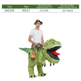 Inflatable Dinosaur Costume Riding T Rex Funny Fancy Dress Party for Adult