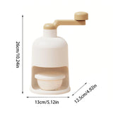 Manual Shaved Ice Maker Small Ice Crusher Snow Cone Machine for Desserts & Drinks