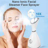 Nano Ionic Face Steamer Facial Humidifier Spa Mist Unclogs Pores Moisturizing