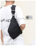 Mens Sling Chest Shoulder Bag Anti Theft Pocket Portable Waterproof Travel Pack