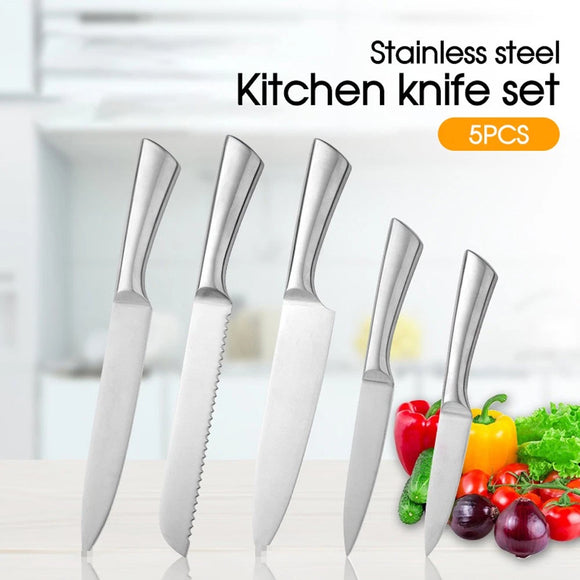 5PCS Stainless Steel Kitchen Knife Set