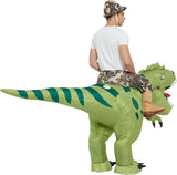 Inflatable Dinosaur Costume Riding T Rex Funny Fancy Dress Party for Adult