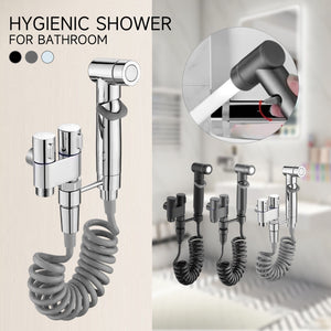 Hygienic Shower Double Outlet Angle Set For Bathroom Toilet Bidet Shower Head