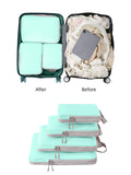 4PCS Storage Compression Bags Luggage Travel Packing Cubes Organiser Suitcases