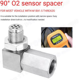 90° Oxygen O2 Sensor Spacer Extender Adapter Bung Extension Catalytic Converter