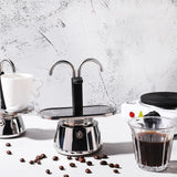 2 Cup Stainless Steel Coffee Maker Pot Stove Top Espresso Brewer