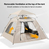 2-in-1 Outdoor Camping Sun Shade Portable Folding Camping Equipment Tent