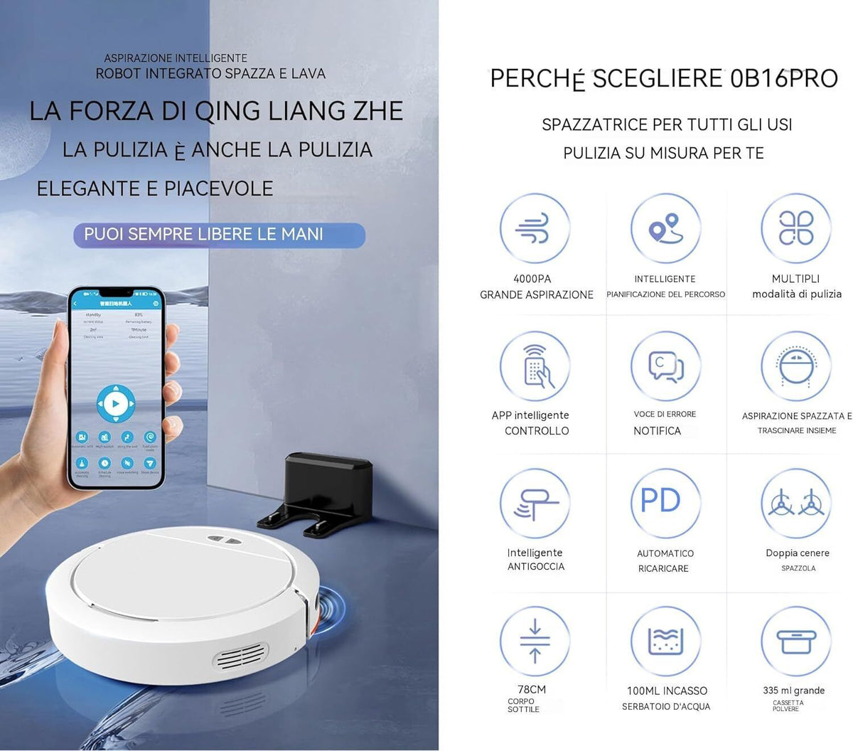 Smart Sweeping Robot Vacuum Cleaner Robotic Floor Auto Suction Sweeper ...