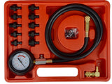 12pcs Engine Oil Pressure Test Tool Kit Tester Gauge Diagnostic Auto Tools set