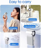 3000mah Mini Portable Ice Fan with Smart LED Display–Handheld Turbo Cooling Fan