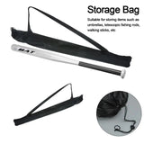 Olisicht Baseball Bat Steel 32 in Black with Carry Bag