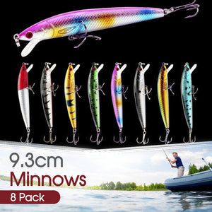 Fishing Lures 8 Minnow Redfin Trout Cod Yellowbelly Bream Salmon Jacks Flathead